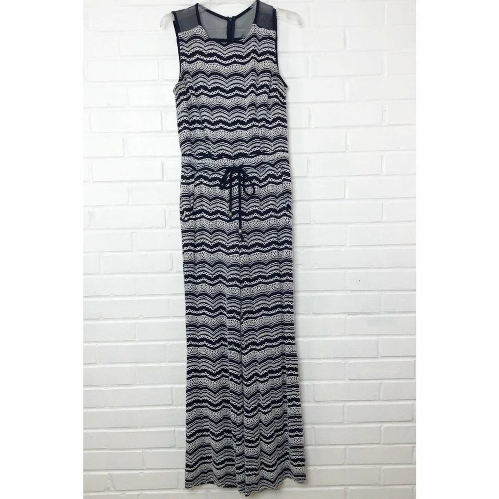Taylor Sleeveless Wide Leg Jumpsuit Blue Size 6